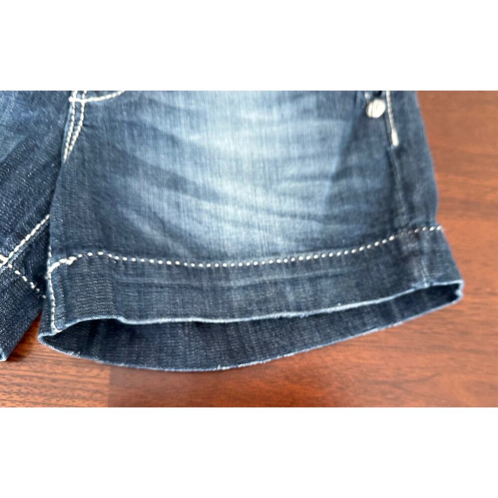 Miss Me Y2K Medium Blue Denim JS448OH16 Solid Flap Pocket Shorts Size 29 NWT - Picture 8 of 16